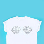 White Seashells Bra T-shirt