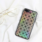 LAZER HOLO GRID iPhone Case