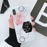 Marbly Hex iPhone Case