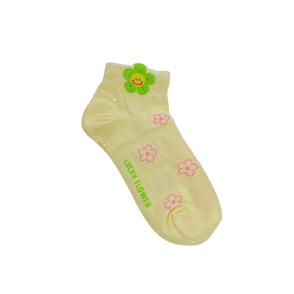 Yellow Lucky Flower Socks