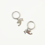 Silver Cupid Earrings