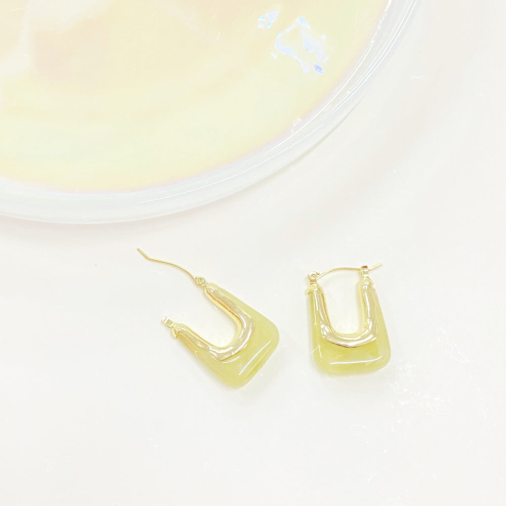Green Tooth Earrings