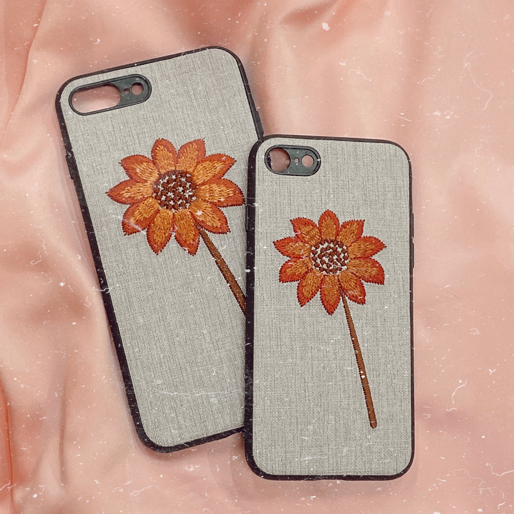 Floral Fall Gray iPhone Case