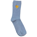 Blue Winky Heart Socks