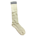 Ivory Black Long Socks