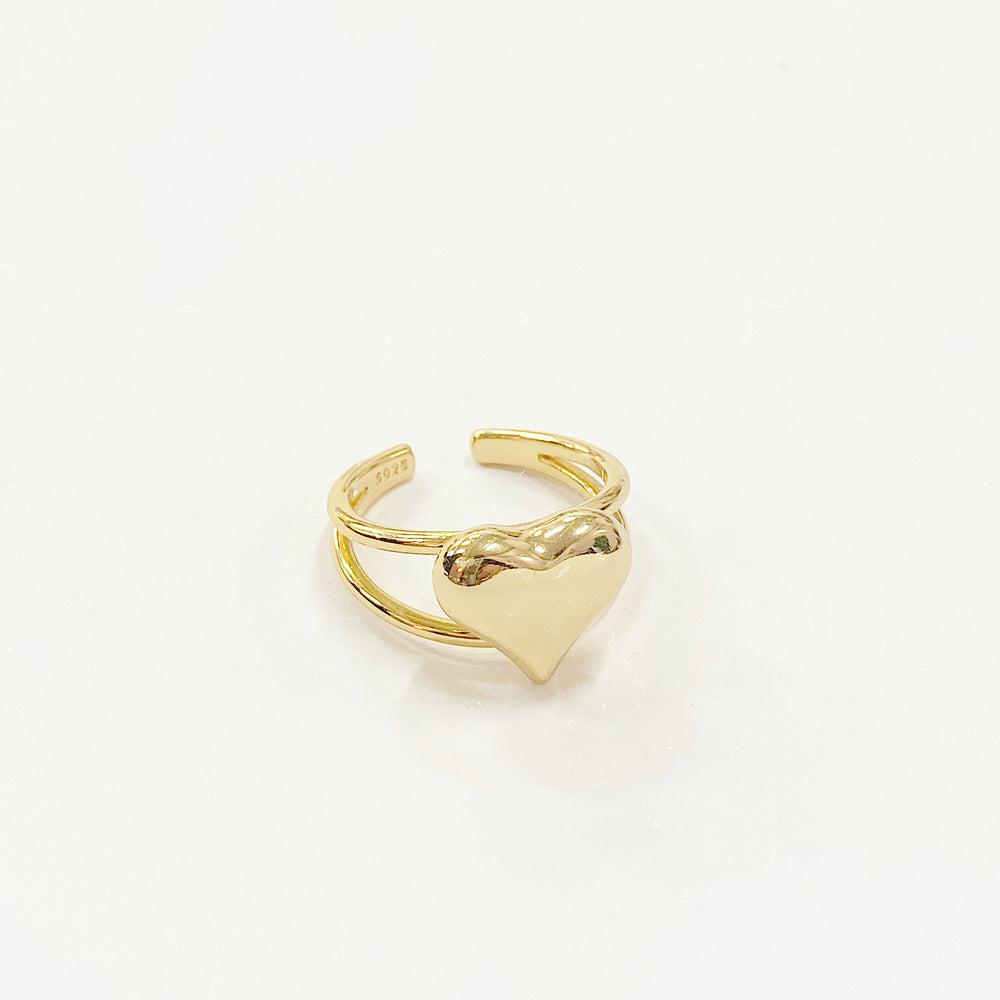 Golden Heart Ring