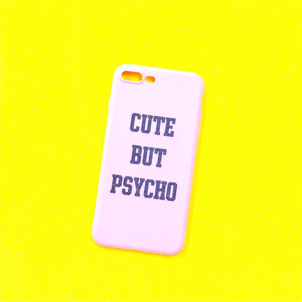 CUTE BUT PSYCHO iPhone Case