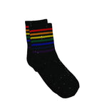 Noir Rainbow Thin Stripes Socks
