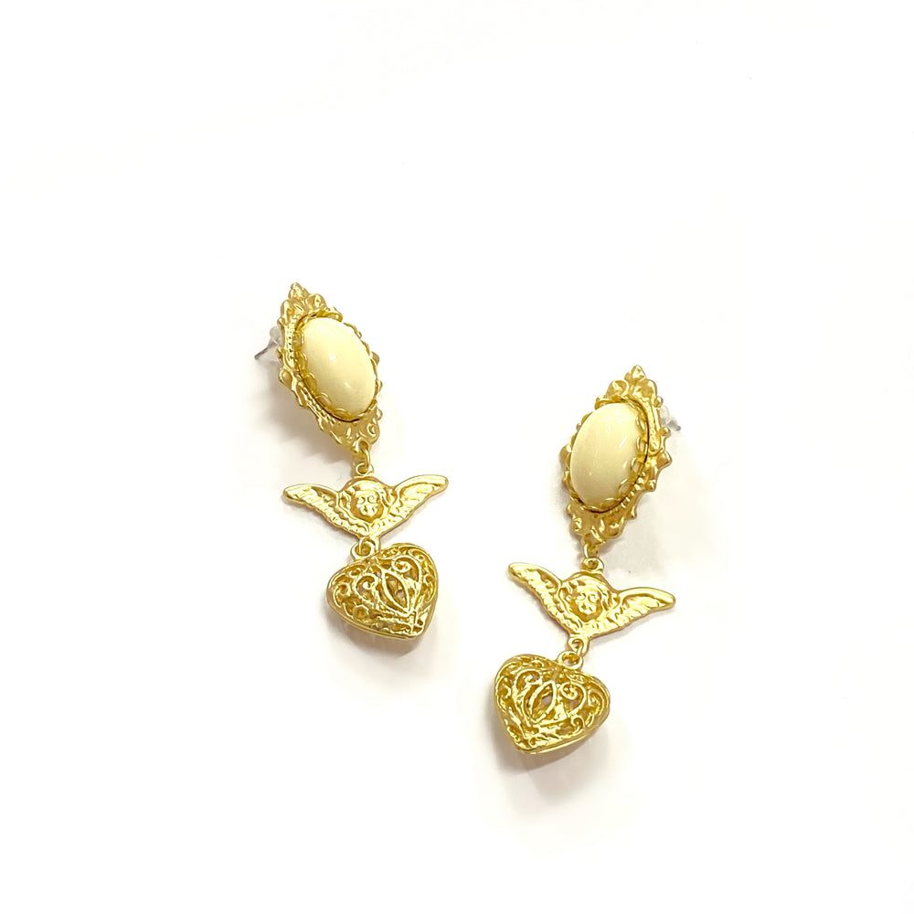 Golden Cherub Earrings