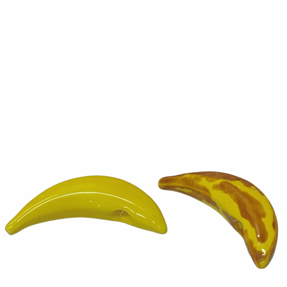 Yellow Banana Calaca Ceramic Pipe