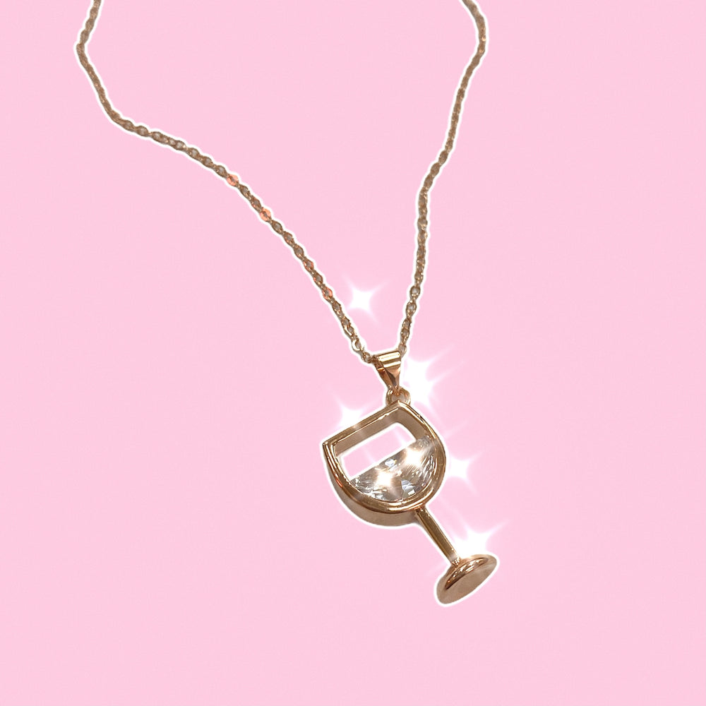 Wine Glass Necklace