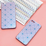 Lavender Grid iPhone Case