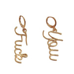Gold Fuck You Earrings