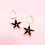 Noir Fleur Earrings