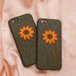 Floral Fall Black iPhone Case