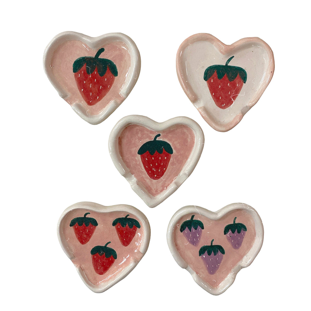 Heleh Ceramic Strawberry Print Ashtray