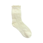 Soft Ivory Fleur Socks