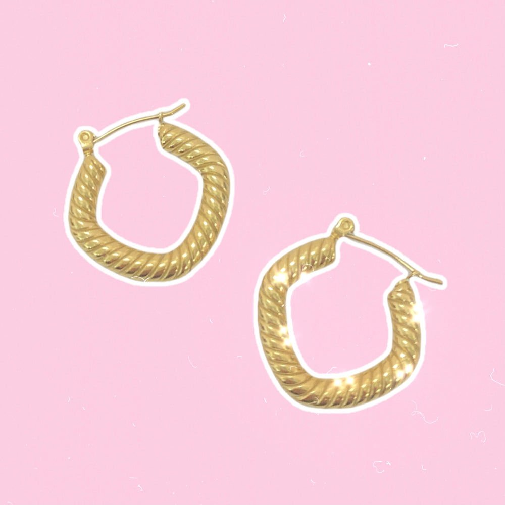 Gold Braid Earrings