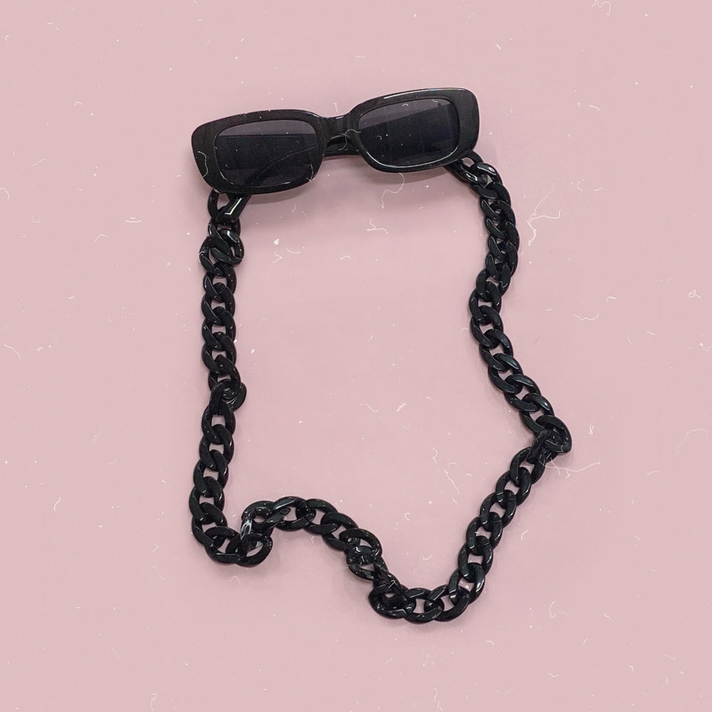 Black Chunky Glasses Chain