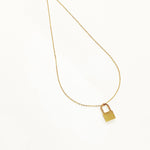 Twist Lock Gold Necklace