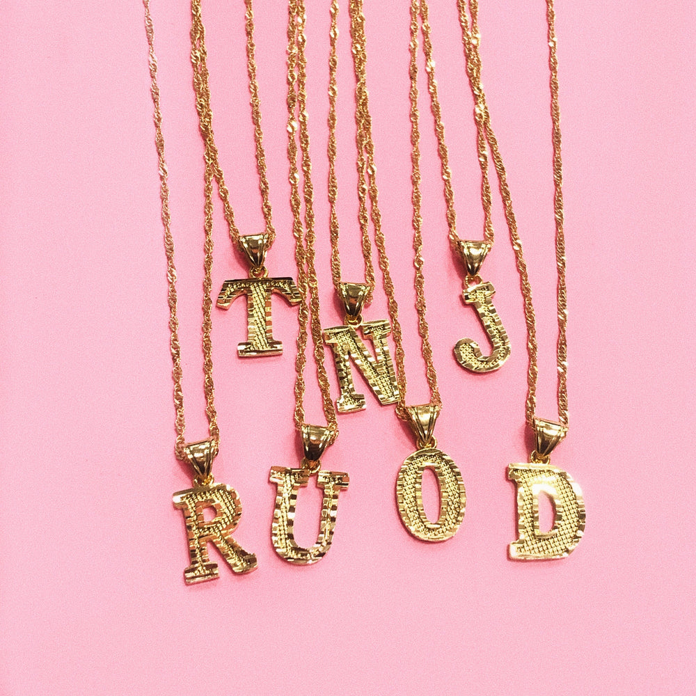 Vintage Initial Necklace