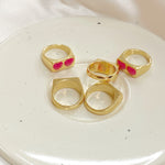 2 Pink Hearts Ring