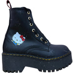 Black Hello Kitty Chunky Boots