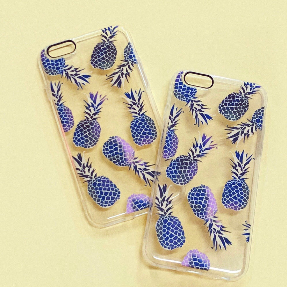 Blue Pineapple iPhone Case