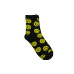 Black Multi Smiley Face Socks