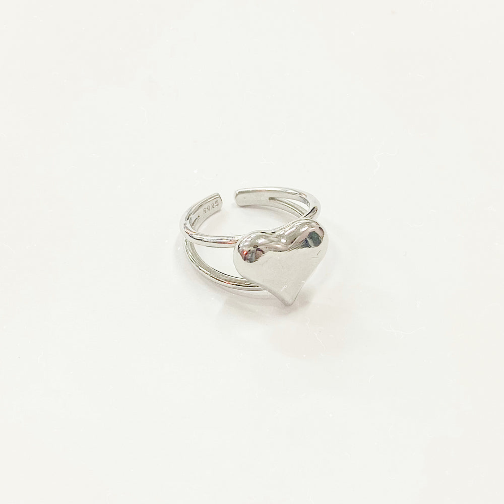 Silver Heart Ring